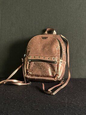 Victorias Secret Rose-Gold ‘Sequin’ Adjustable Backpack Purse*